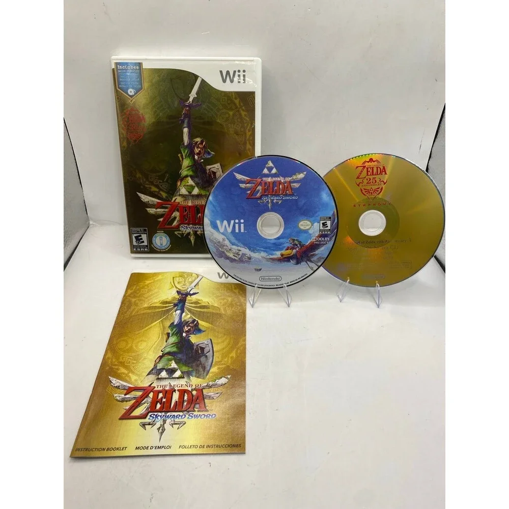 The Legend of Zelda: Skyward Sword (Nintendo Wii, 2011 Complete W bonus Music Cd